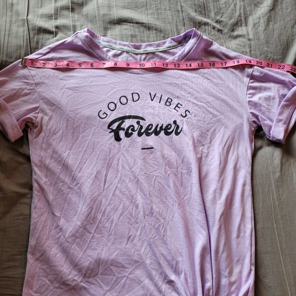 Small Reitmans Hyba 'Good Vibes Forever' Purple Top - Picture 3 of 8